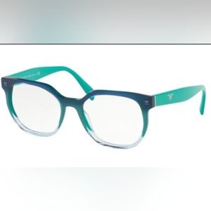 Authentic Prada Eye Glasses VPR02U VX6-1O1 Green Gradient Frame 50MM RX-ABLE